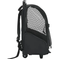 Articles Pour Animaux De Compagnie-vidaXL Chariot polyvalent pliable pour animaux de compagnie Noir