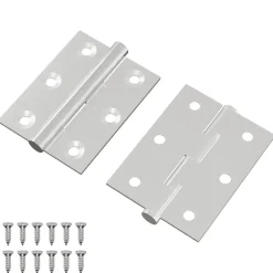 Accessoires De Quincaillerie-vidaXL Charnière 2 pcs Argenté 50 x 38 x 1,3 mm Acier