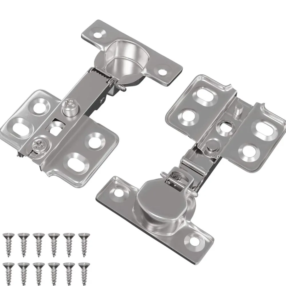 Accessoires De Quincaillerie-vidaXL Charnière 2 pcs Nickel 85 x 52,5 x 9,5 mm Fer