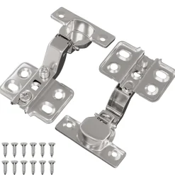 vidaXL Charnière 2 pcs Nickel 85 x 52,5 x 9,5 mm Fer