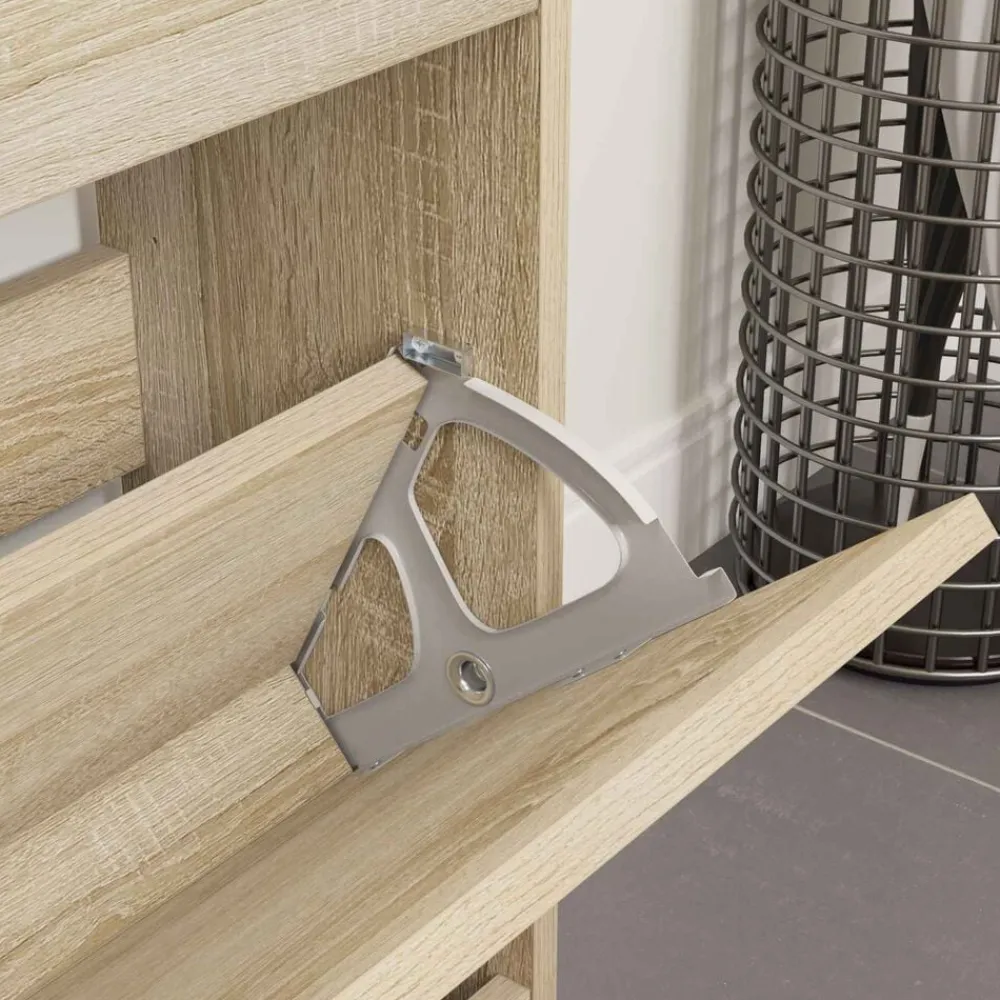 vidaXL Charnière de Tiroir Flip 2 pcs Argenté 235 x 155 x 30 mm Fer