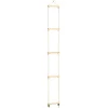 vidaXL Échelle de corde pour enfants Bois massif et PE 30x168 cm
