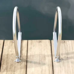 Pièces Détachées Pour Véhicules-vidaXL Échelle de quai à 3 marches Argent 45 x 11,5 x 134 cm Aluminium
