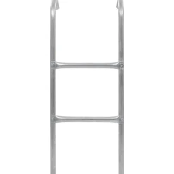 vidaXL Échelle de trampoline à 2 marches Acier Argenté 72 cm (Convient pour une Hauteur de 65 cm)