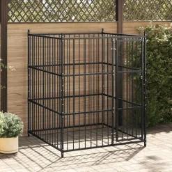 vidaXL Chenil d'extérieur pour chiens 150 x 150 x 185 cm
