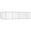 vidaXL Chenil extérieur pour chiens 7,6 x 3,8 x 1,9 m