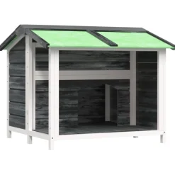 Articles Pour Animaux De Compagnie-vidaXL Chenil 96x87x80,5 cm bois de pin solide Gris