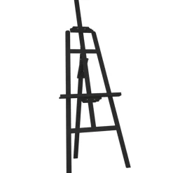 Fournitures De Bureau-vidaXL Chevalet 53,5x95x127 cm bois de pin massif Noir
