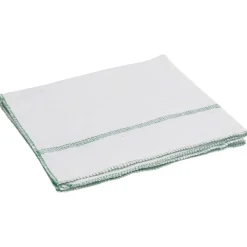 vidaXL Chiffon de nettoyage 5pcs blanc avec des rayures vertes 50x60cm