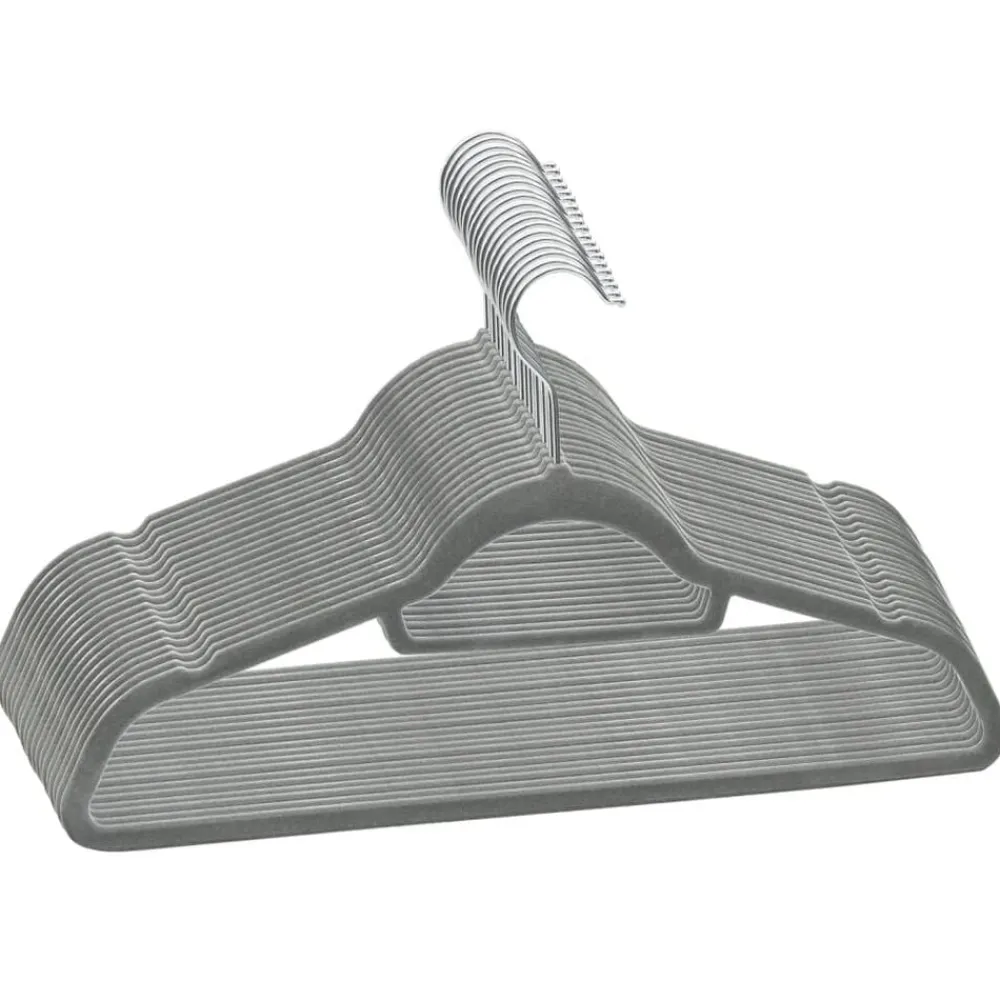 vidaXL Cintres antidérapants 20 pcs Velours