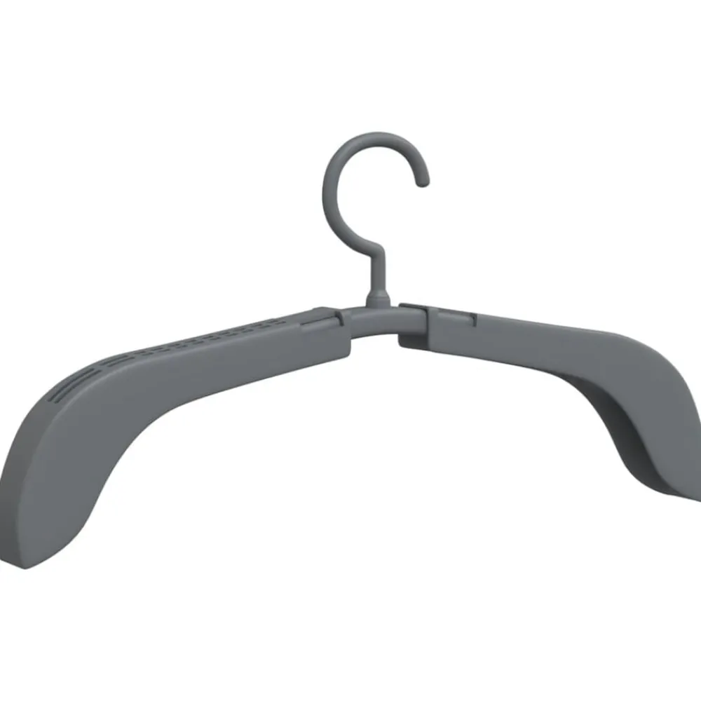 Produits Ménagers-vidaXL Cintres extensibles 10 pcs Gris