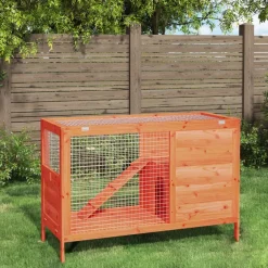 vidaXL Clapier 103x44x69,5 cm bois de pin massif