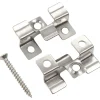 vidaXL Clip de fixation de terrasse 100pcs et 200 vis Acier inoxydable