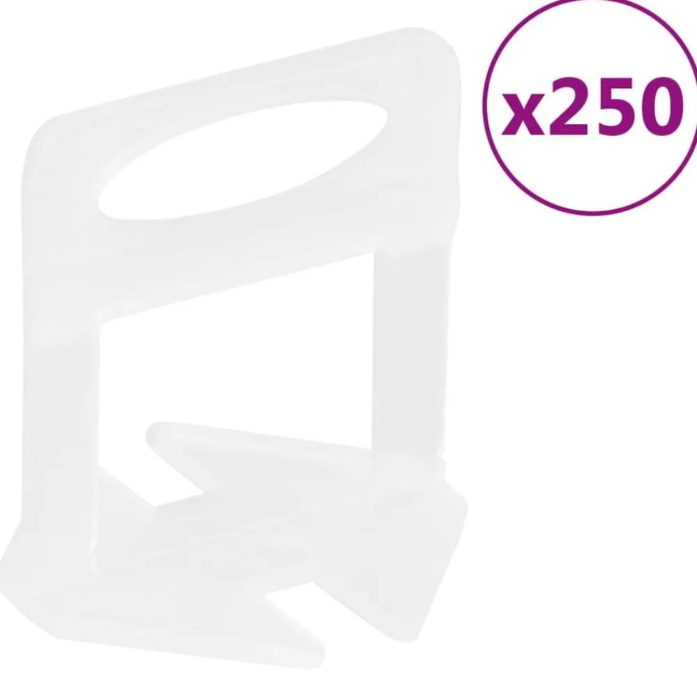Outils-vidaXL Clips de nivellement de carreaux 250 pcs 1 mm