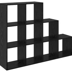 vidaXL Cloison Bibliothèque Chêne noir 137,5 x 29 x 103,5 cm