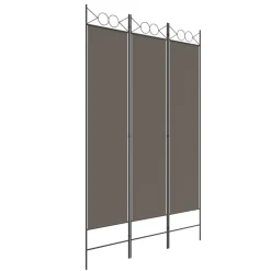Séparateurs De Pièces-vidaXL Cloison de séparation 3 panneaux 120x200 cm Tissu Anthracite
