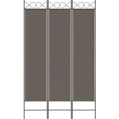 Séparateurs De Pièces-vidaXL Cloison de séparation 3 panneaux 120x200 cm Tissu Anthracite