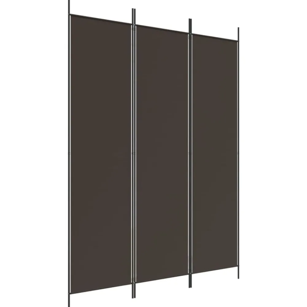 vidaXL Cloison de séparation 3 panneaux 150x200 cm Tissu