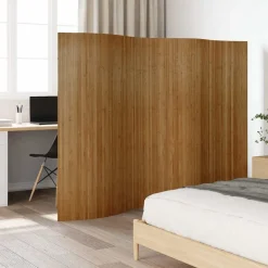 vidaXL Cloison de séparation largeur 250 cm hauteur 165 cm bambou
