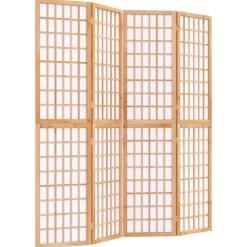 vidaXL Cloison de séparation pliable 4 panneaux 160x170 cm