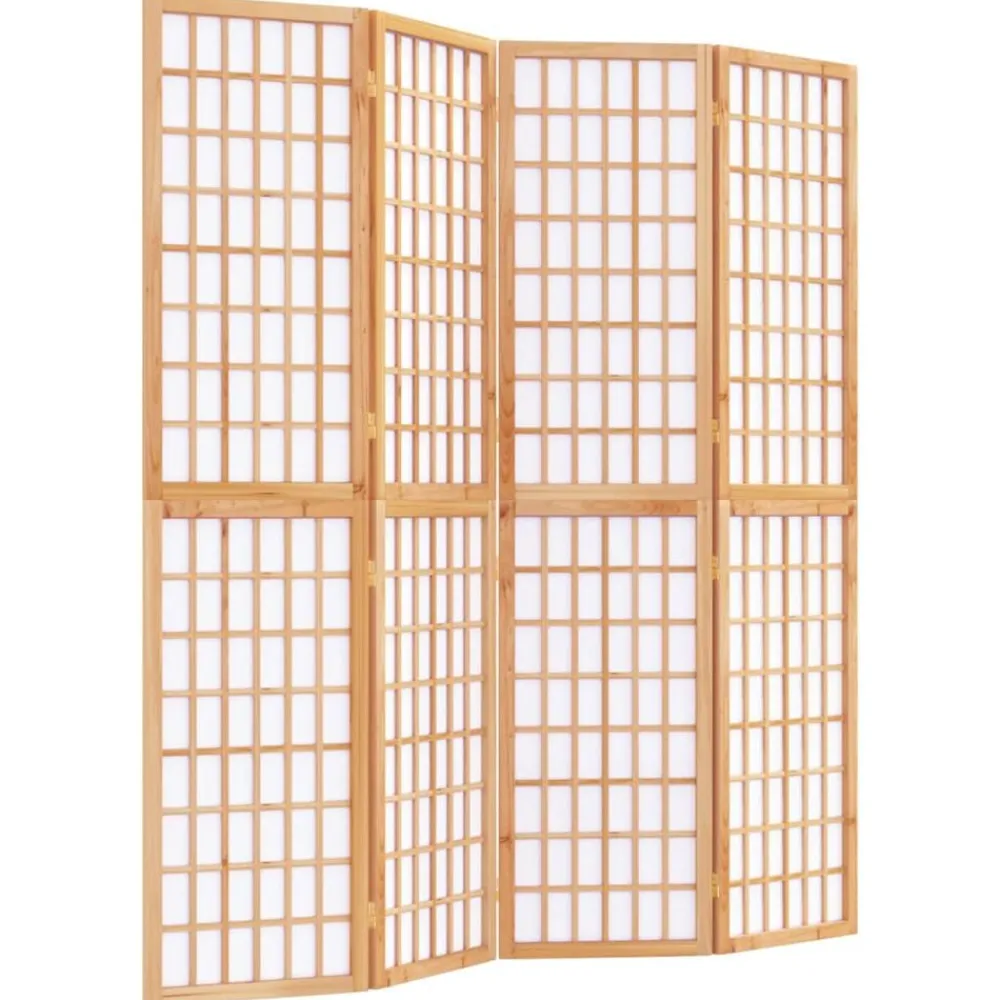 vidaXL Cloison de séparation pliable 4 panneaux 160x170 cm