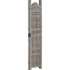 vidaXL Cloison de séparation 3 panneaux 120x165 cm Bois manguier