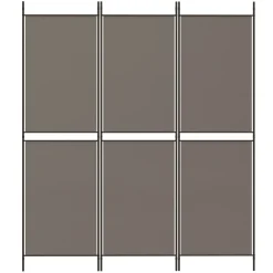 vidaXL Cloison de séparation 3 panneaux 150x180 cm Tissu