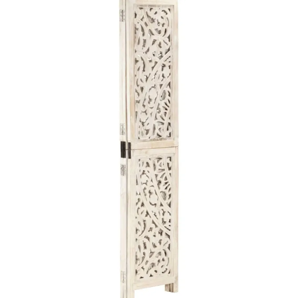 vidaXL Cloison de séparation 3 panneaux 120x165 cm Bois manguier