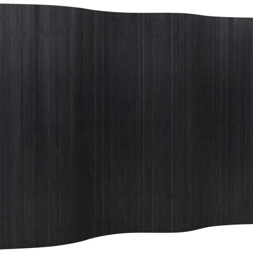 Séparateurs De Pièces-vidaXL Cloison de séparation largeur 250 cm hauteur 165 cm bambou Noir