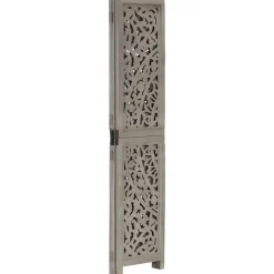 vidaXL Cloison de séparation 3 panneaux 120x165 cm Bois manguier