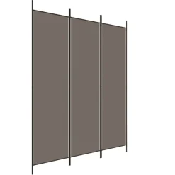 Séparateurs De Pièces-vidaXL Cloison de séparation 3 panneaux 150x220 cm Tissu Anthracite