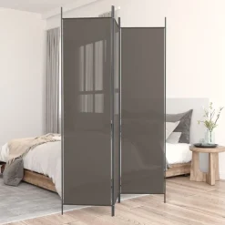 Séparateurs De Pièces-vidaXL Cloison de séparation 3 panneaux 150x220 cm Tissu Anthracite
