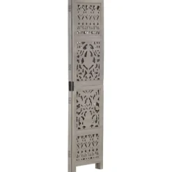 vidaXL Cloison de séparation 3 panneaux 120x165 cm Bois manguier