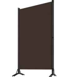 Séparateurs De Pièces-vidaXL Cloison de séparation 3 panneaux 260x180 cm Marron