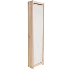 vidaXL Cloison de séparation 5 panneaux Crème 200 x 170 x 4 cm Tissu