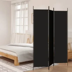 vidaXL Cloison de séparation 3 panneaux 150x200 cm Tissu