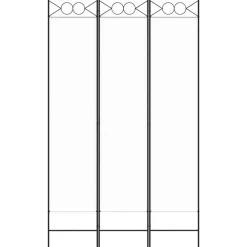 Séparateurs De Pièces-vidaXL Cloison de séparation 3 panneaux 120x200 cm Tissu Blanc