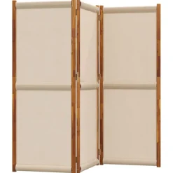 Séparateurs De Pièces-vidaXL Cloison de séparation 3 panneaux 210x180 cm Taupe