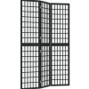 vidaXL Cloison de séparation pliable 3 panneaux 120x170 cm Noir