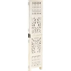 vidaXL Cloison de séparation 3 panneaux 120x165 cm Bois manguier