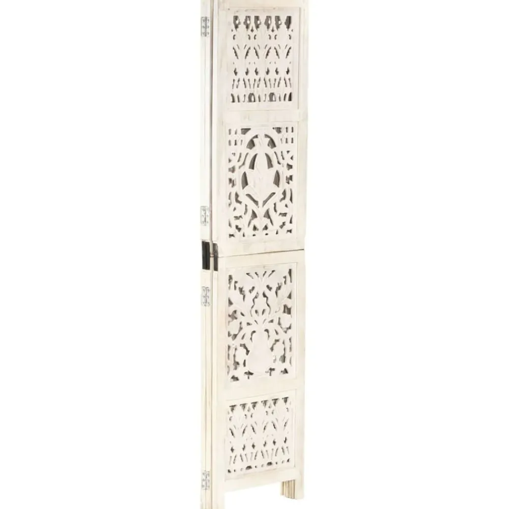 vidaXL Cloison de séparation 3 panneaux 120x165 cm Bois manguier