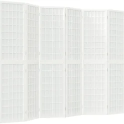 vidaXL Cloison de séparation pliable 6 panneaux 240x170 cm Blanc