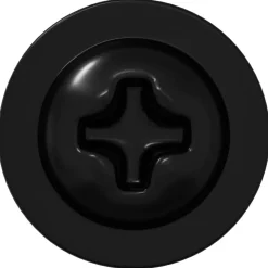Accessoires De Quincaillerie-vidaXL Clou auto-perceur 2 pcs Noir 3,5 x 12 mm Fer