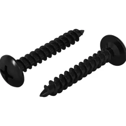 Accessoires De Quincaillerie-vidaXL Clou auto-perceur 2 pcs Noir 4 x 25 mm Acier