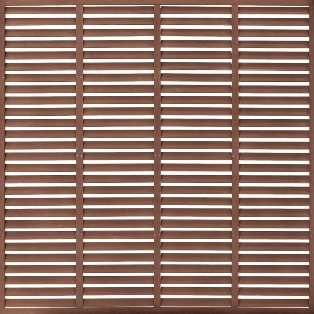 Clôtures & Barrières-vidaXL Clôture à persiennes WPC 180x180 cm Marron