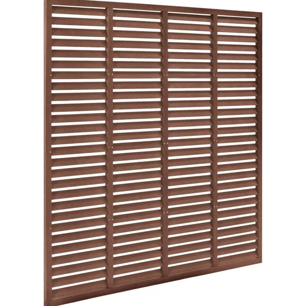 Clôtures & Barrières-vidaXL Clôture à persiennes WPC 180x180 cm Marron