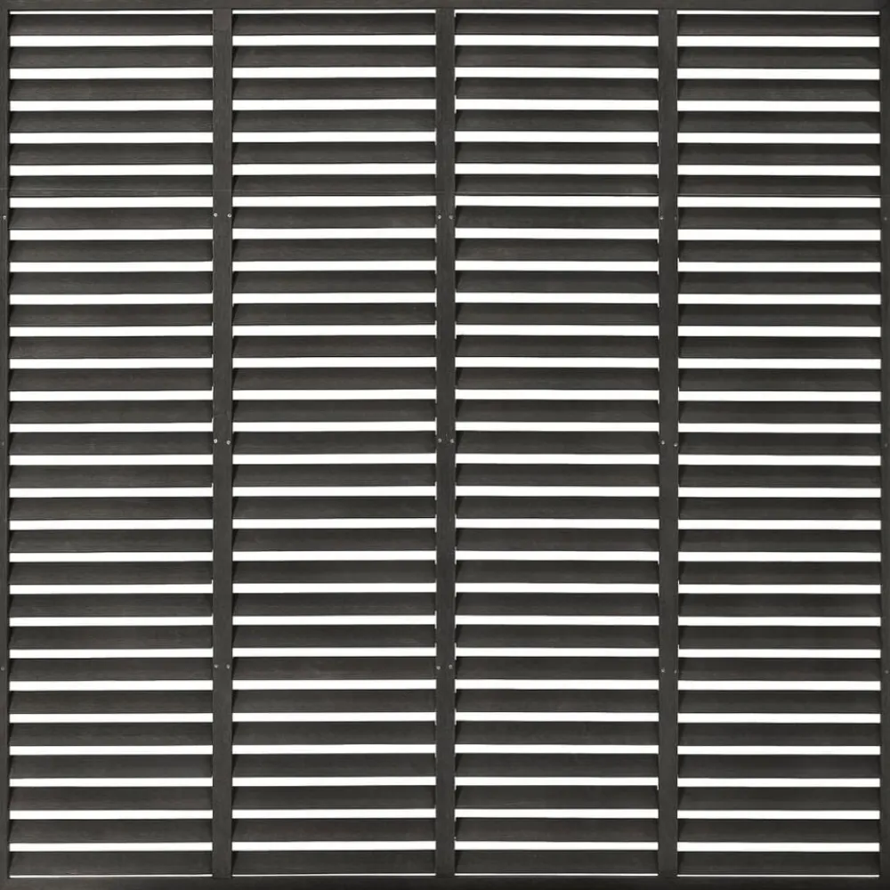 Clôtures & Barrières-vidaXL Clôture à persiennes WPC 180x180 cm Gris foncé