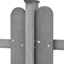vidaXL Clôture à piquets avec poteaux 3 pcs WPC 600x60 cm