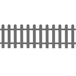 Clôtures & Barrières-vidaXL Clôture à piquets WPC 200x60 cm Gris
