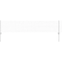vidaXL Clôture avec poteau Argenté 0,4 x 10 m Acier